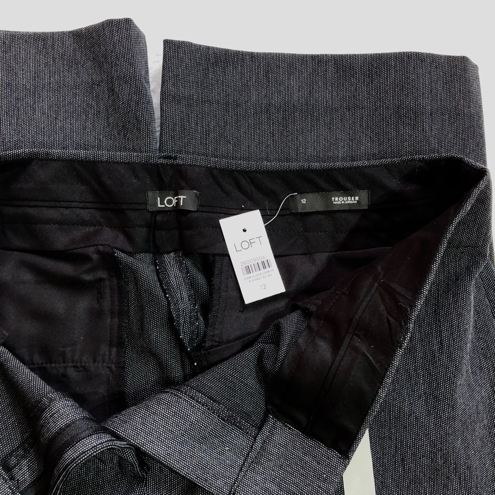 Loft Grey Texture Pattern Trouser - Picture 6 of 9